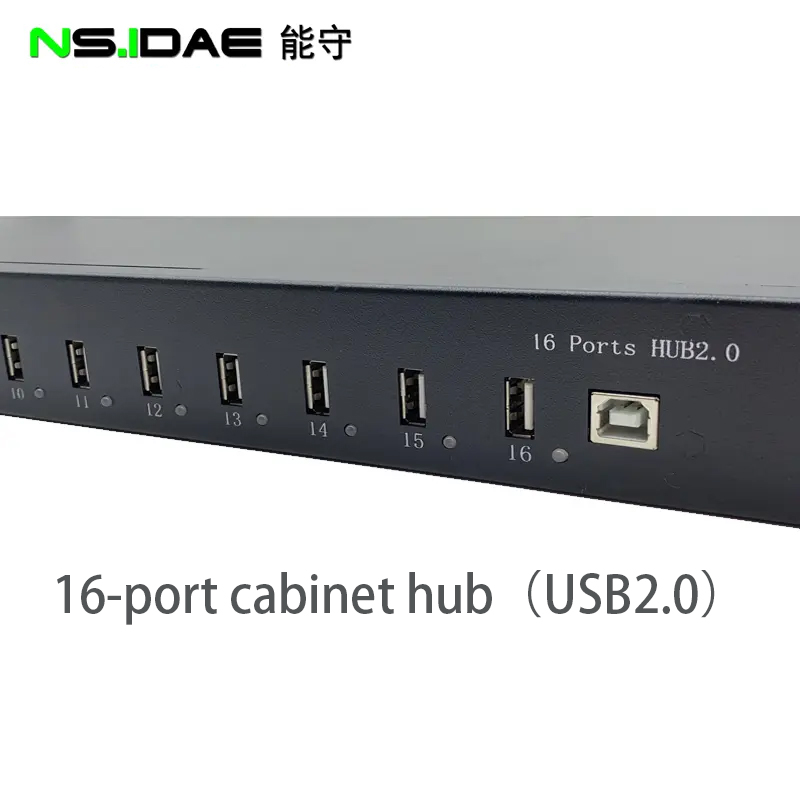 Tipo de gabinete plano largo de grado industrial USB2.0HUB