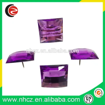 Square Shaped Acrylic Diamond Pin