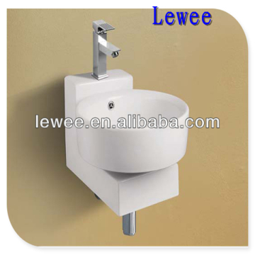 Ceramic hanging art basin in bathroom LW-042