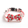 new printing for pet bowknot necklace