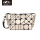 Geometric waterproof folding PU leather evening handbag