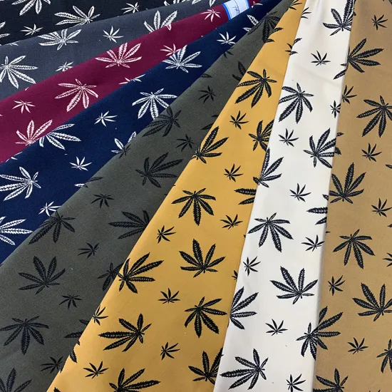 Customized Print Bengaline Woven Women Shirting Fabrics