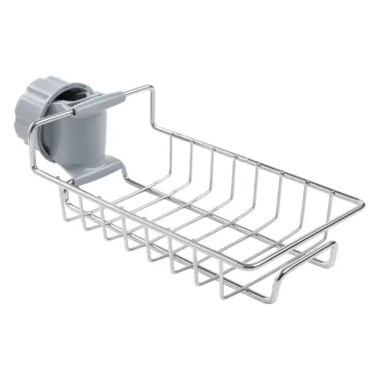 Single-Tier Stainless Steel Faucet Storage Rack