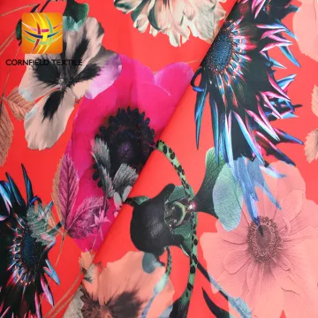African digital print scuba knit polyester fabric material