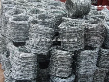 50kg/roll Galvanized Barbed iron wire