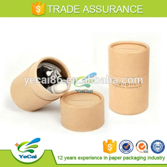 round kraft paper tube for packaging mobile phone cleaning kit
