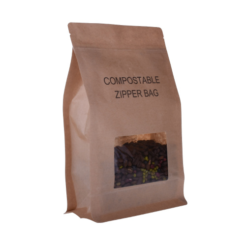 Flat Biodegradable Coffee Bag With Compostable Valve
