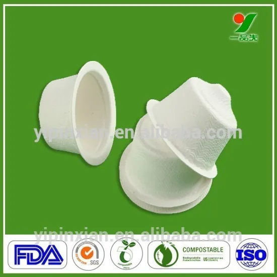 Disposable 100% sugarcane fiber martello coffee capsule
