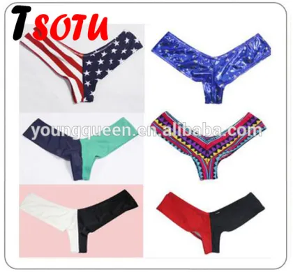 YJB66 2016 new multicolor V type swimsuit women hot se grils photos swimsuit