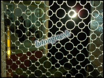 Decorative partitions for bedroom/Metal ring mesh