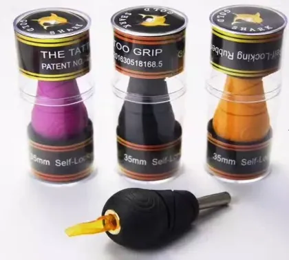 Golden Shark Rubber Tattoo Grip Tubes