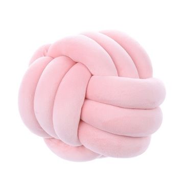 Bantal lemparan beludru lembut dengan desain simpul berwarna -warni: Sempurna untuk anak -anak dan bayi