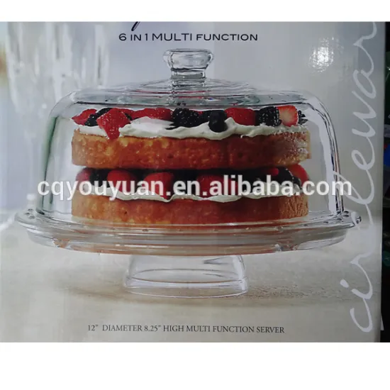 wholesale high grade clear elegant glass desert plates