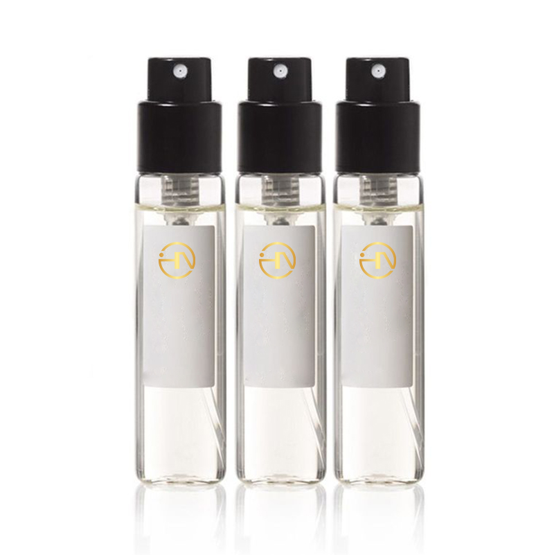 2ml 3ml 5 ml de botella de rociador de perfume de vidrio vacío