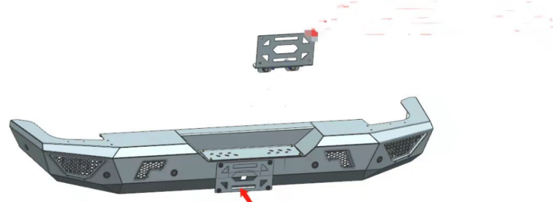 Rear Bumper Bull Bar for LC79