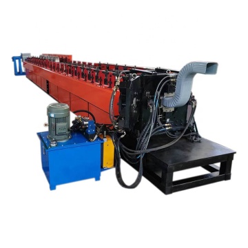 Aluminum Steel Square Down Pipe Rain Gutter Cold Roll Forming Machinery