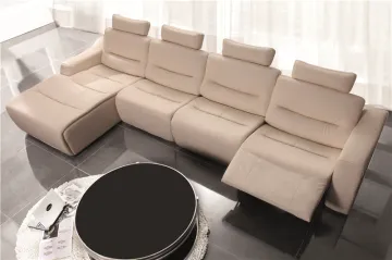 Multifunction L Shape Leather Corner Sofa  living room sofa