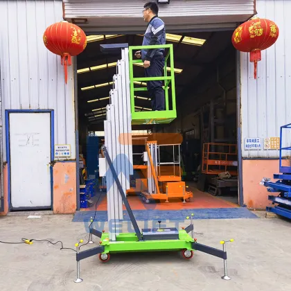 Mobile Electric Lifts: 4m-18m Mast Aluminum Alloy Elevators and Hydraulic Ladders