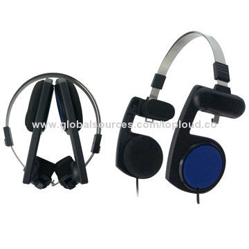 Folding headphone for iPhone with crystal clear stereo sound