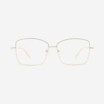 Light Square Metal Women's Optical Frames