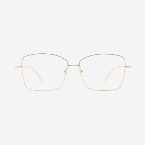 Light Square Metal Women's Optical Frames