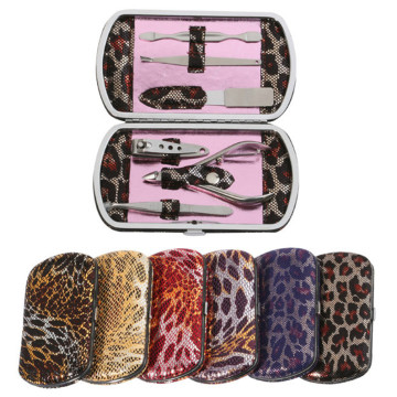 6 in 1 Leather Grooming Manicure Set