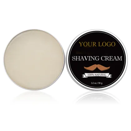 Moisturizing Peppermint Balm Shaving Cream - Bulk Smoothing Beard Care for Men