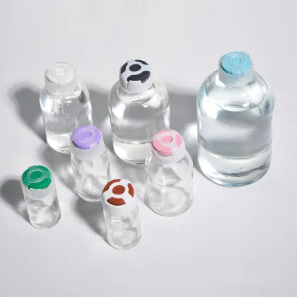Clear Thickened Saline Infusion Bottle - Glucose Medical Experiment Pharmaceutical Glass Bottle