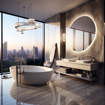 Baignoire en céramique blanche ovale pour les appartements et les hôtels haut de gamme