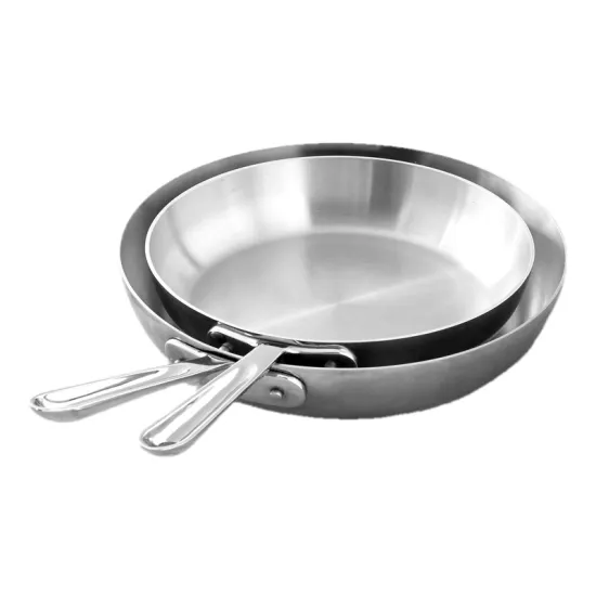 Professional Grade Kitchen Tri-ply Stainless Steel Frying Pan - Anti-Stick Panci