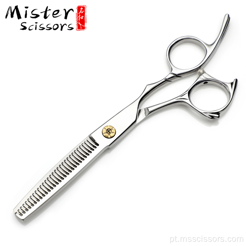 440C Barber Scissors Tesoura profissional para diluir o cabelo