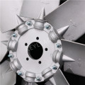 8 Blades Impulsor de ventilador de alumínio para compressor de ar