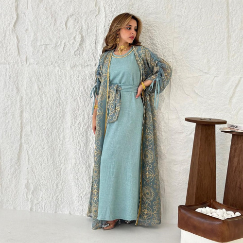 لباس زنانه جلابیه لوکس عبای دوزی شده