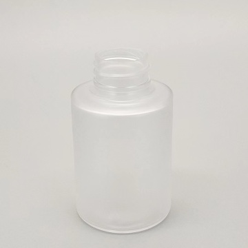 frosted clear PP plastic cosmetic bottle set packaging