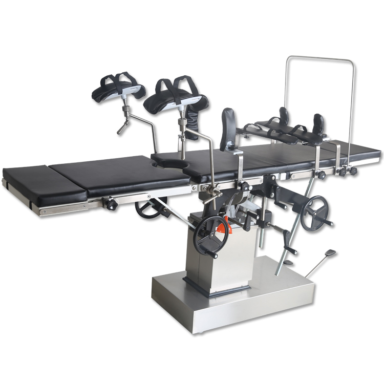 Stainless Steel Functional Manual Operating Surgical Table