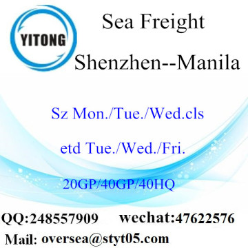 Shenzhen Port Sea Freight Shipping To Manila