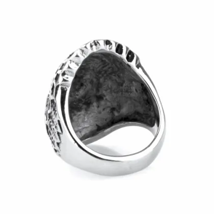 Antique Silver Plated Vintage BohemianTribe Leaders Ring