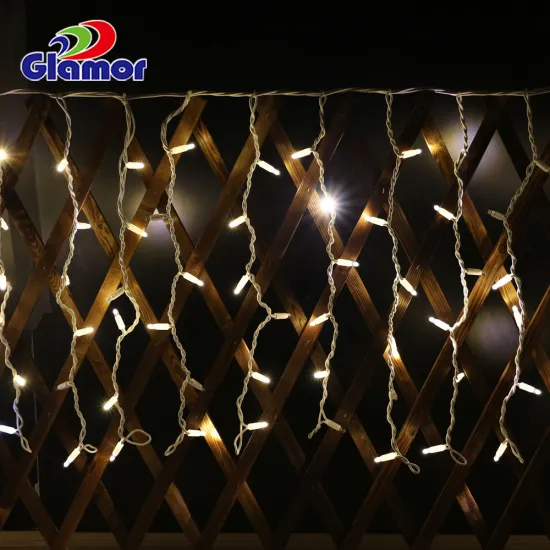 IP65 Waterproof LED Icicle Curtain Lights for Roof - Hot Selling Christmas Decoration