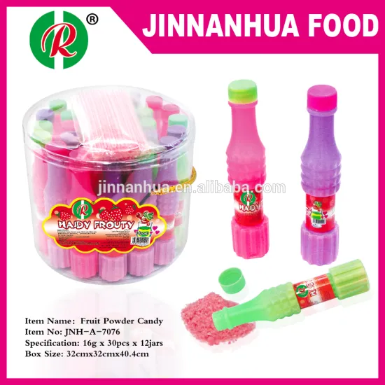 cola bottle sour powder candy