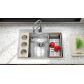 Meiao countertop uwezo mkubwa 33x20-inch bonde moja