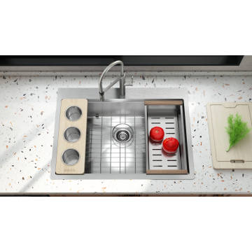 Meiao countertop uwezo mkubwa 33x20-inch bonde moja