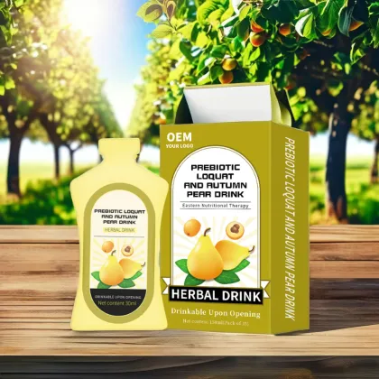 OEM RTS Loquat and Autumn Pear Whitening Drink with Prebiotics and Vitamins