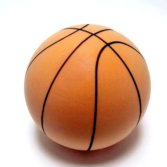Customizable Logo Printed 24cm Indoor Children's Basketball Toy - PU Foam & Solid Sponge Construction, Rubber Material for Bouncing
