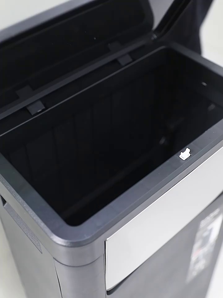 Modular Double Lid Trash Bin with Barrier for Efficient Waste Management