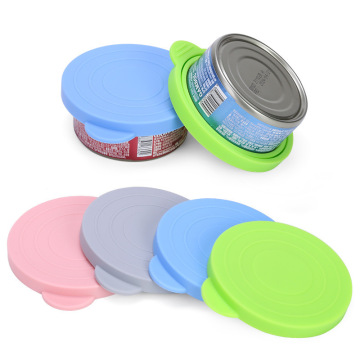 Reusable Silicone Pet Can Lids - 3 in 1 Storage Container Cover for Pet Products