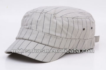 Beige color Army hat with short peak, very fashion and cool
