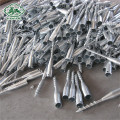 Steel tube spiral galvanized ground screw anchor