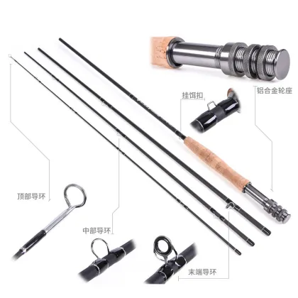 Wholesale 2.7m Carbon Rod Fly Fishing Rod Set 5/6 7/8