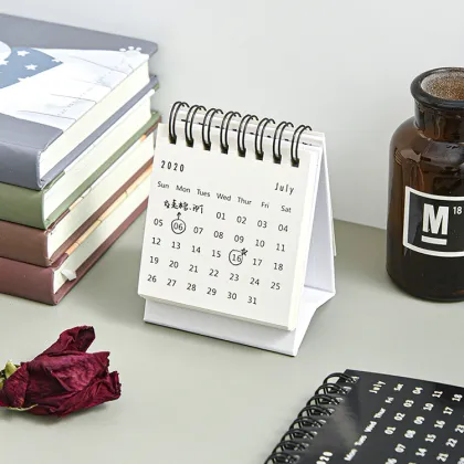 4-color printed desk advent daily calendar table calendar