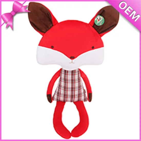 Beautiful Custom Mascot Plush Red Fox Toy Fox Shape Plush Pad Toy Fox Stuffed Animals